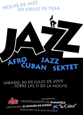 Cartel 2005 - Concierto Afro Cuban Jazz Sextet - Espejo de Tera